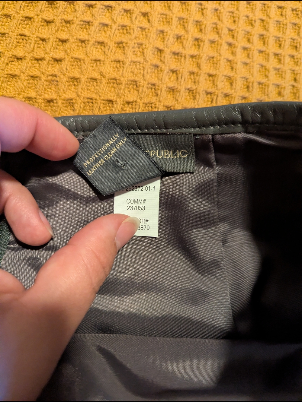 Banana Republic Leather Midi Skirt, 2 - Picture 8 of 8